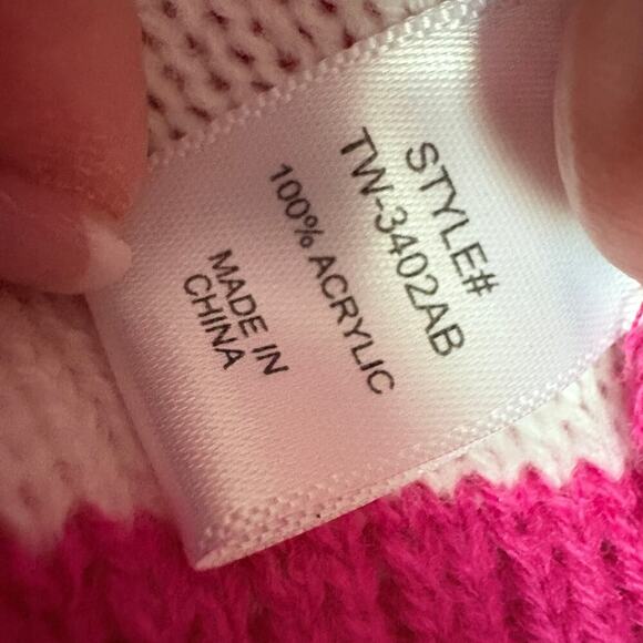 Judith March Hot Pink Star Mama Sweater V Neck Pullover Small Oversized Dopamine - Picture 6 of 6